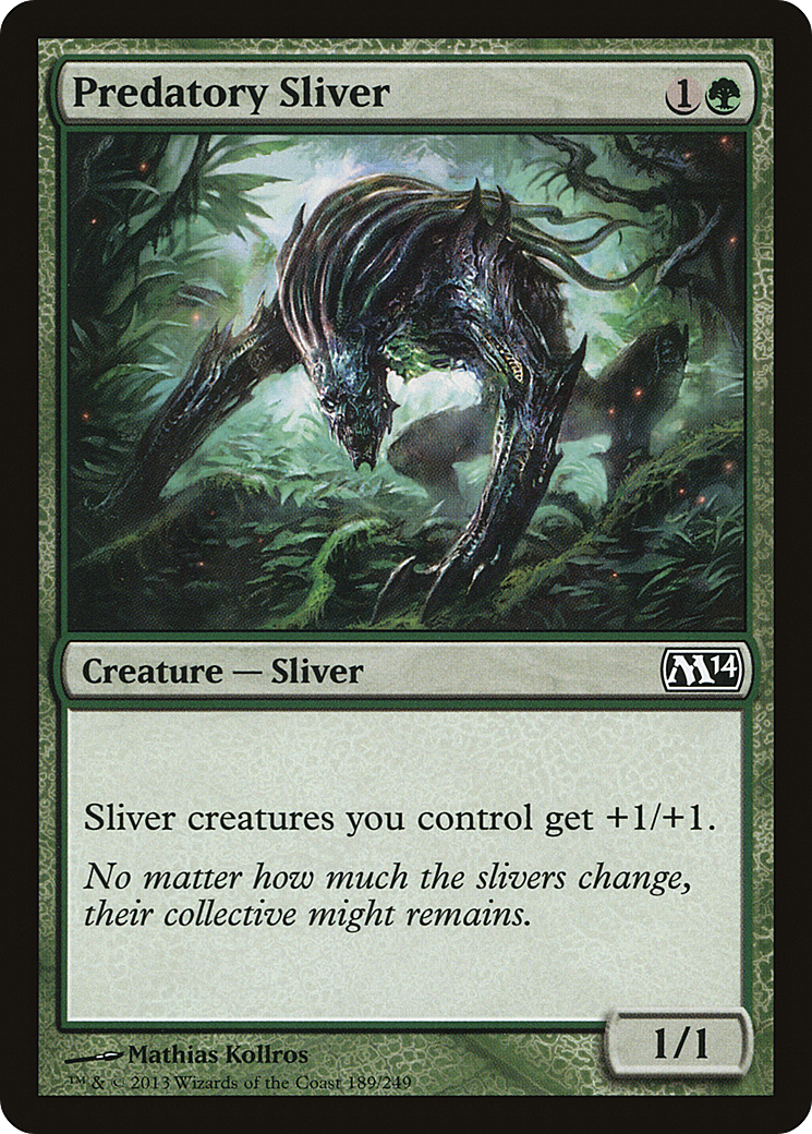 Magic 2014 - (M14-189) - Predatory Sliver Foil