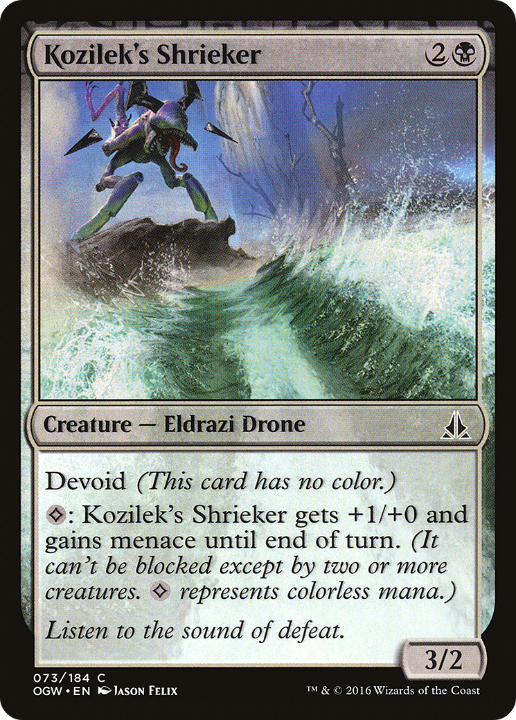 Oath of the Gatewatch - (OGW-073) - Kozilek's Shrieker: (devoid)