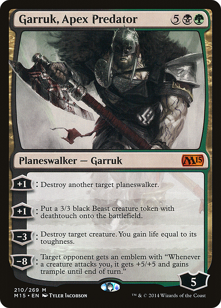 Magic 2015 - (M15-210) - Garruk, Apex Predator