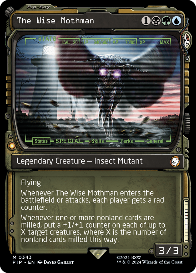 Fallout - (PIP-343) - The Wise Mothman (Showcase): (Showcase)
