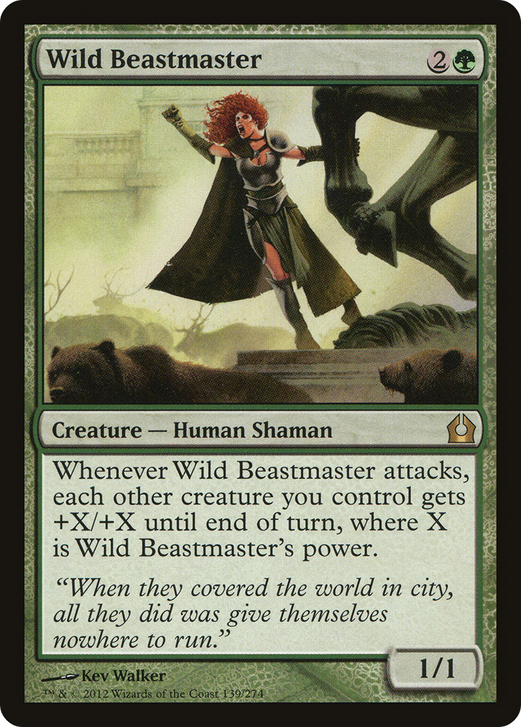Return to Ravnica - (RTR-139) - Wild Beastmaster Foil
