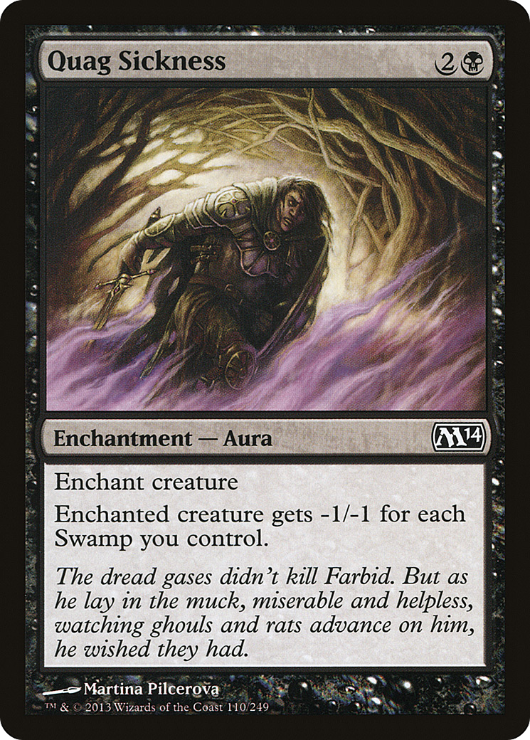 Magic 2014 - (M14-110) - Quag Sickness Foil