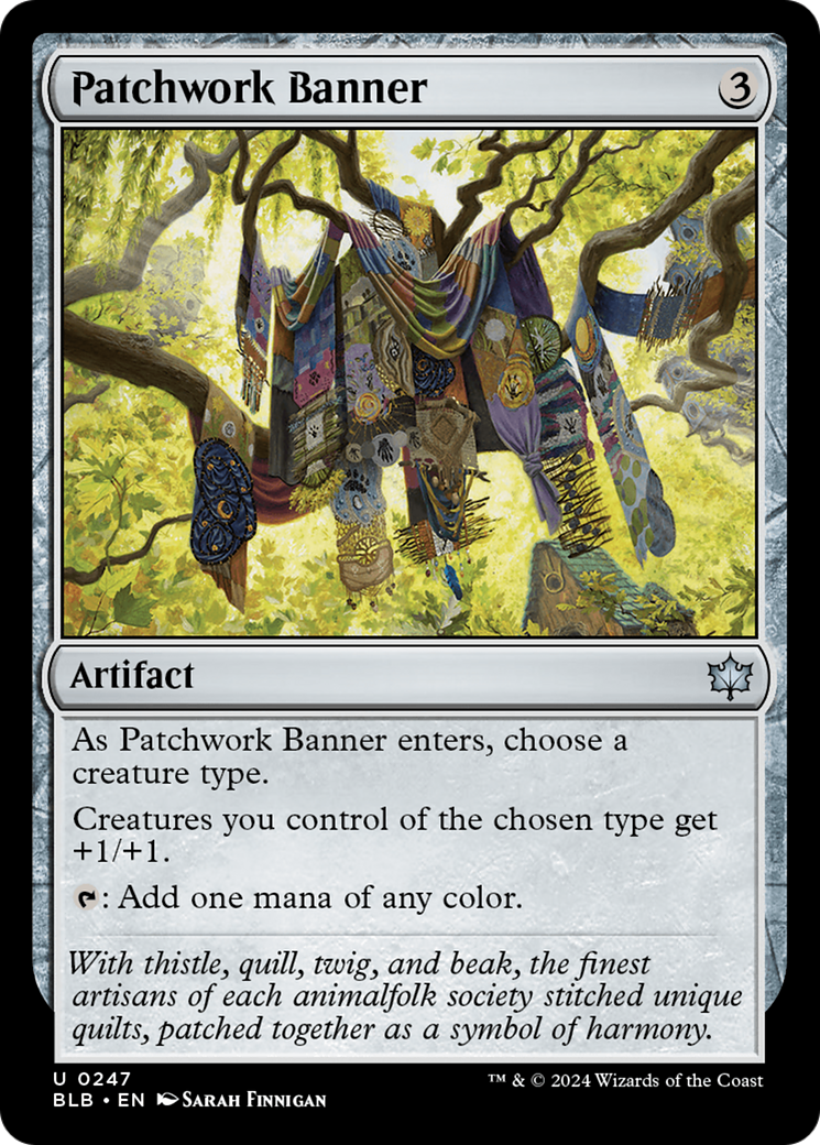 Bloomburrow - (BLB-247) - Patchwork Banner Foil