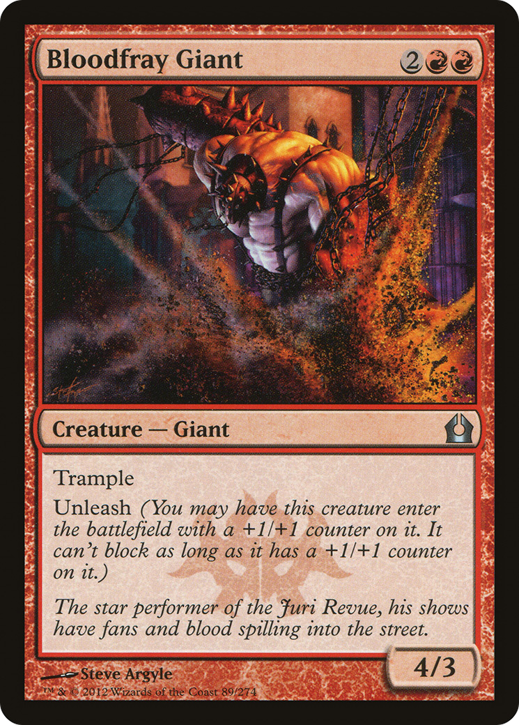 Return to Ravnica - (RTR-089) - Bloodfray Giant Foil