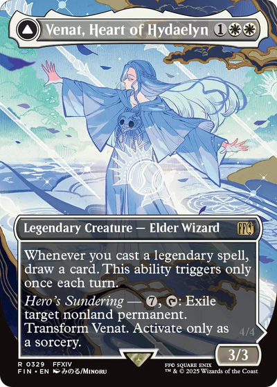 FINAL FANTASY - (FIN-329) - Venat, Heart of Hydaelyn (Borderless) Foil