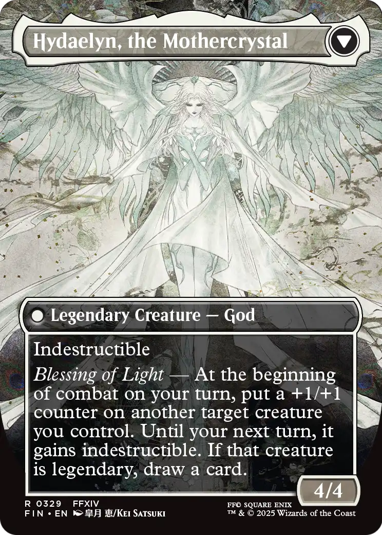 FINAL FANTASY - (FIN-329) - Venat, Heart of Hydaelyn (Borderless) Foil