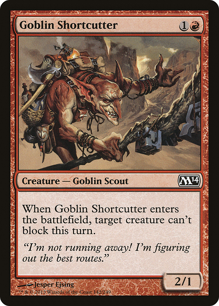Magic 2014 - (M14-142) - Goblin Shortcutter Foil