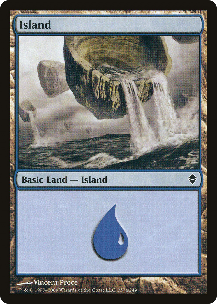 Zendikar - (ZEN-237A) - Island (237a)