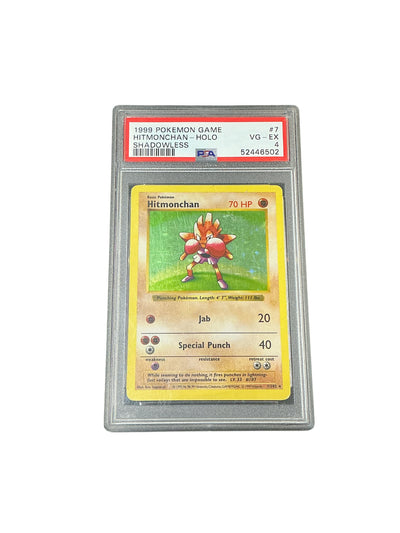 Base Set Shadowless  007/102 PSA4 #52446502 Hitmonchan  - Unlimited Holofoil - Holo Rare