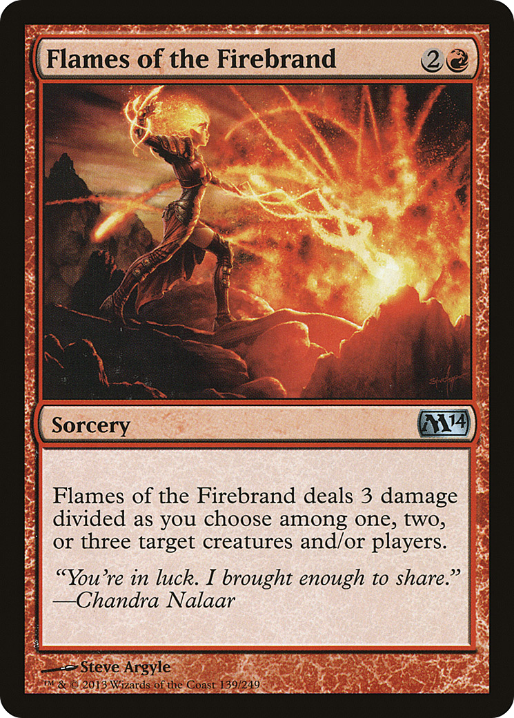 Magic 2014 - (M14-139) - Flames of the Firebrand Foil