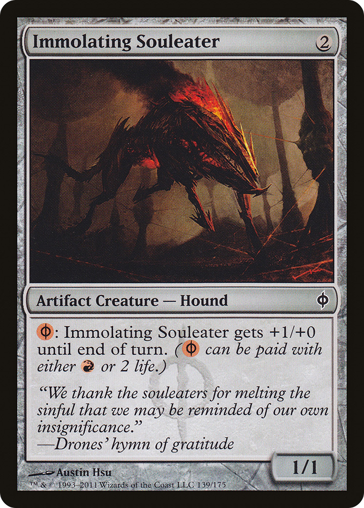 New Phyrexia - (NPH-139) - Immolating Souleater Foil
