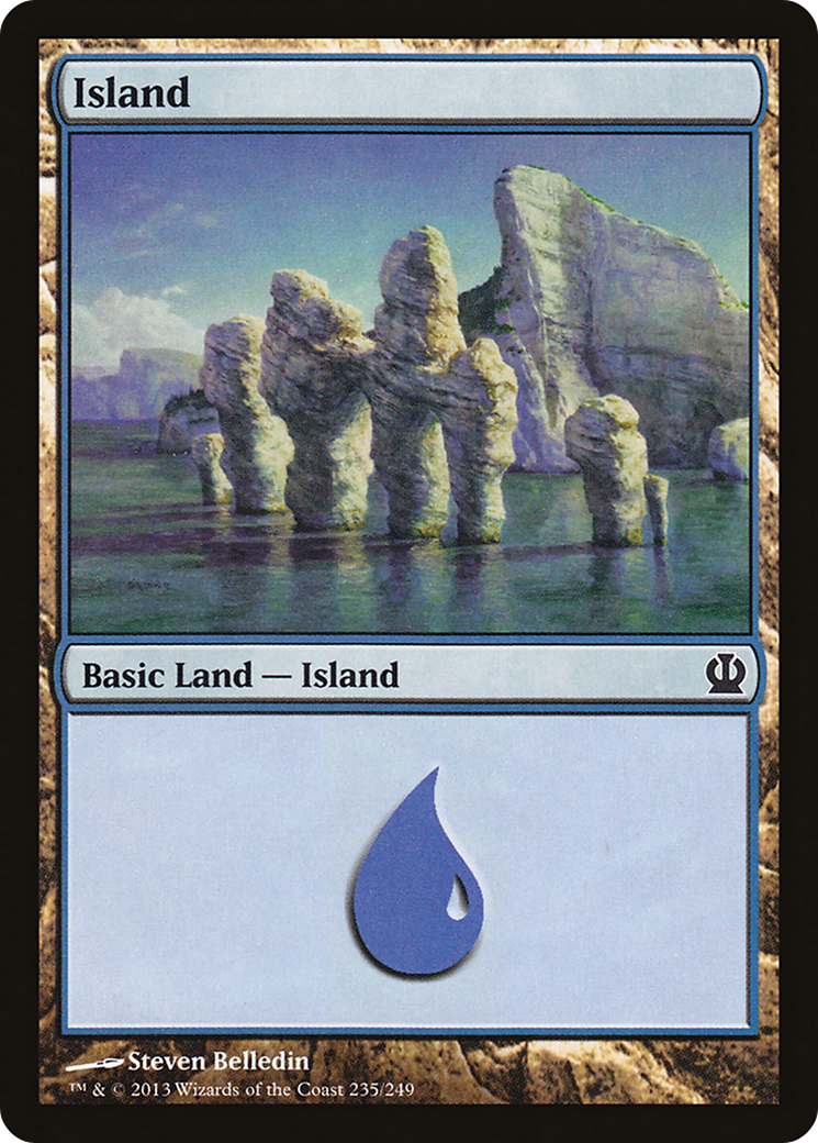 Theros - (THS-235) - Island (235) Foil