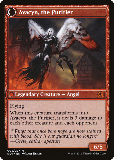 Shadows over Innistrad - (SOI-005) - Archangel Avacyn: (Double Faced Transform)