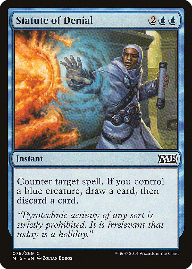 Magic 2015 - (M15-079) - Statute of Denial Foil