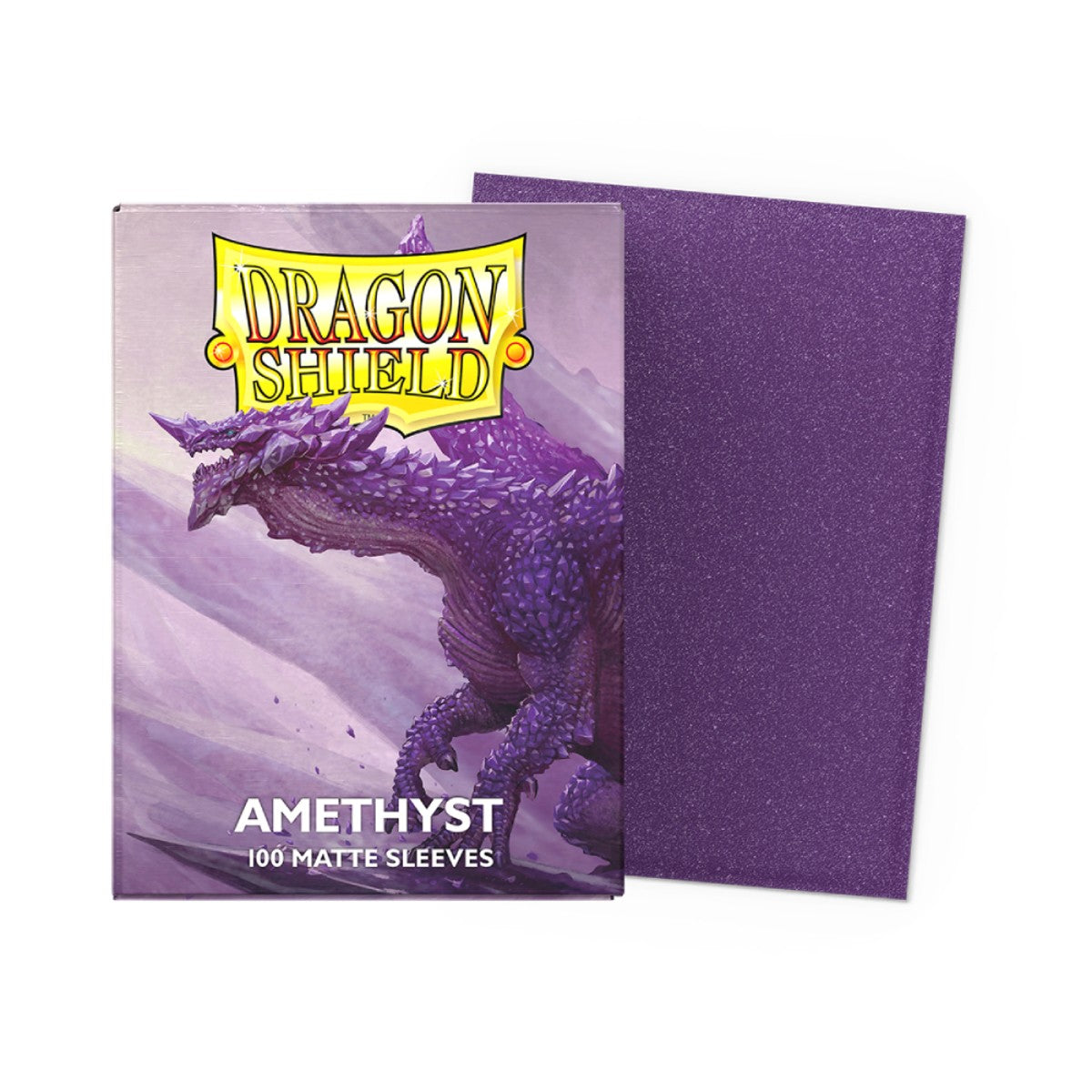 Dragon Shield Matte Amethyst Purple Standard Size Deck Sleeves - 100ct