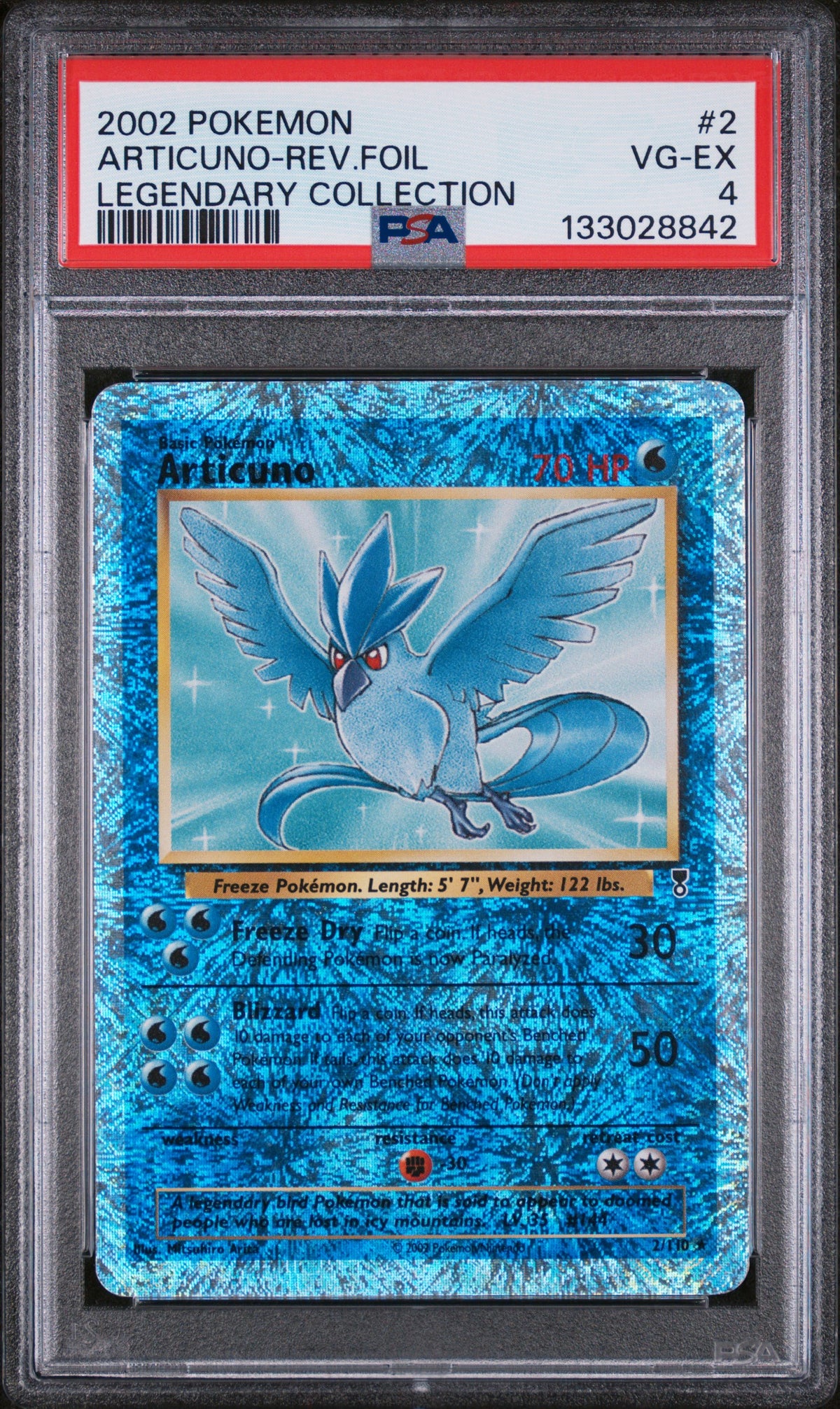 Legendary Collection  002 PSA 4 #133028842 Articuno  - Reverse Holofoil - Holo Rare