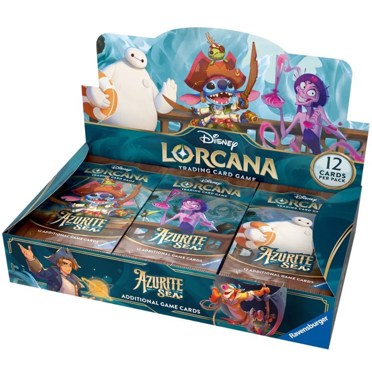 Disney Lorcana Azurite Sea Booster Box (24 packs)