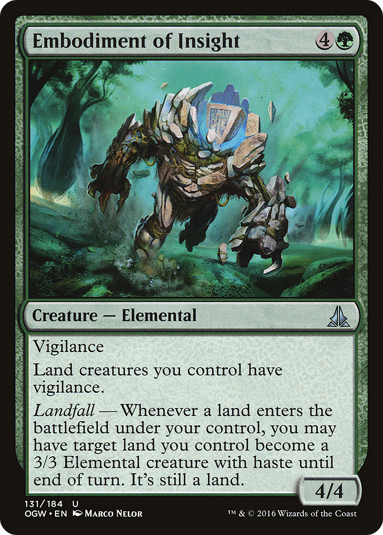 Oath of the Gatewatch - (OGW-131) - Embodiment of Insight Foil