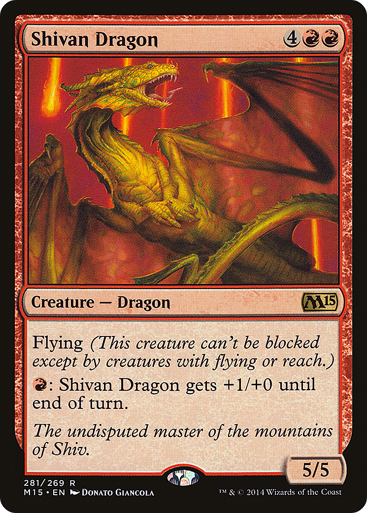 Magic 2015 - (M15-281) - Shivan Dragon
