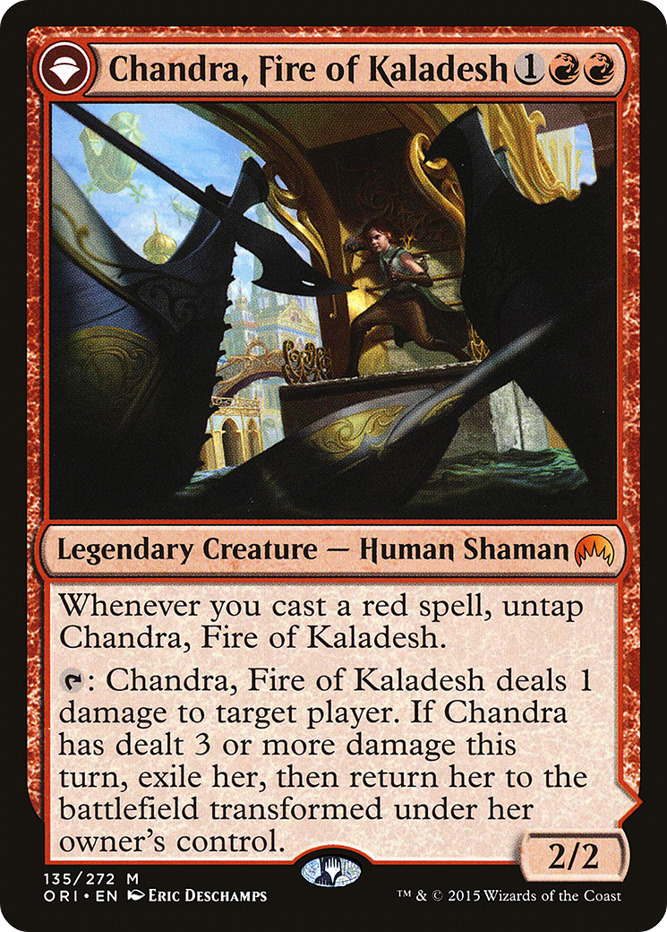 Magic Origins - (ORI-135) - Chandra, Fire of Kaladesh: (originpwdfc) Foil