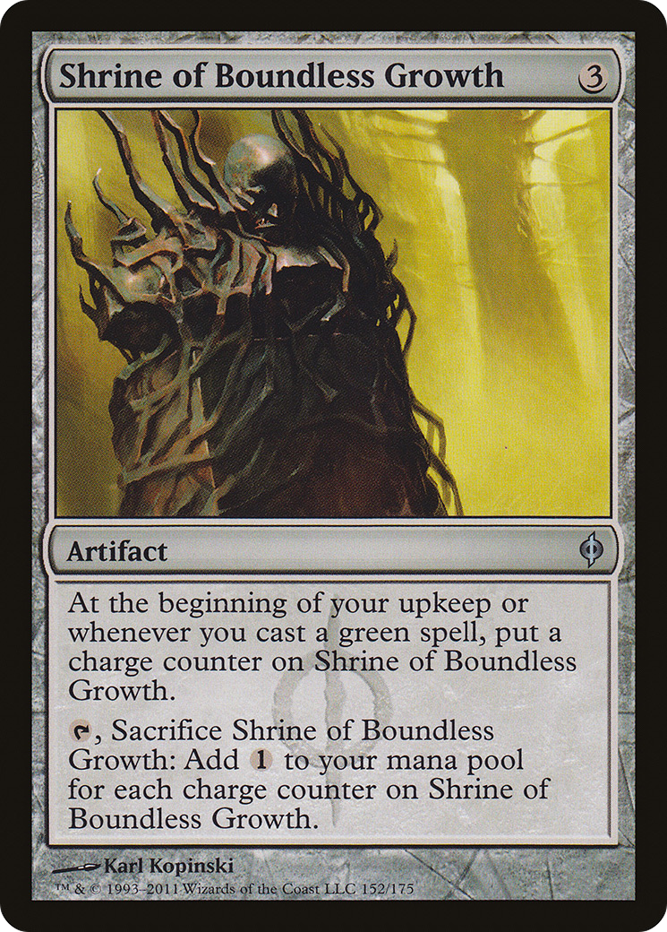 New Phyrexia - (NPH-152) - Shrine of Boundless Growth Foil
