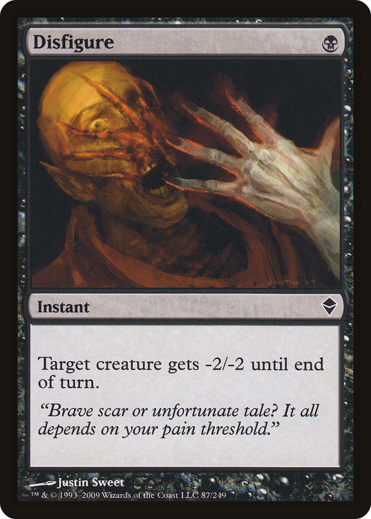 Zendikar - (ZEN-087) - Disfigure Foil