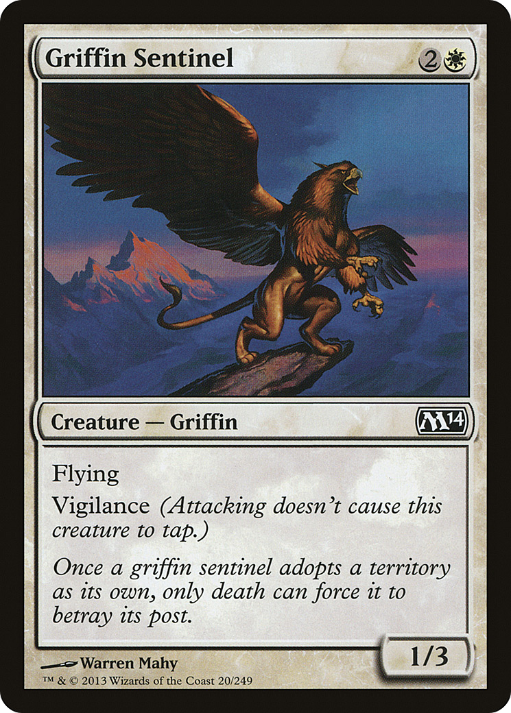 Magic 2014 - (M14-020) - Griffin Sentinel Foil