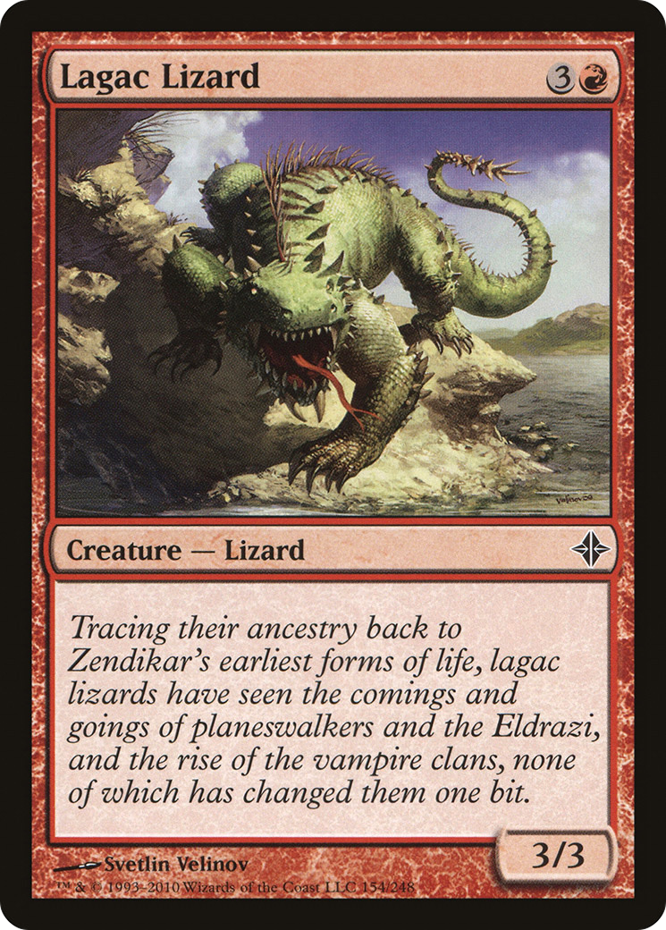 Rise of the Eldrazi - (ROE-154) - Lagac Lizard Foil