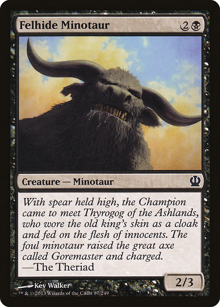 Theros - (THS-087) - Felhide Minotaur Foil