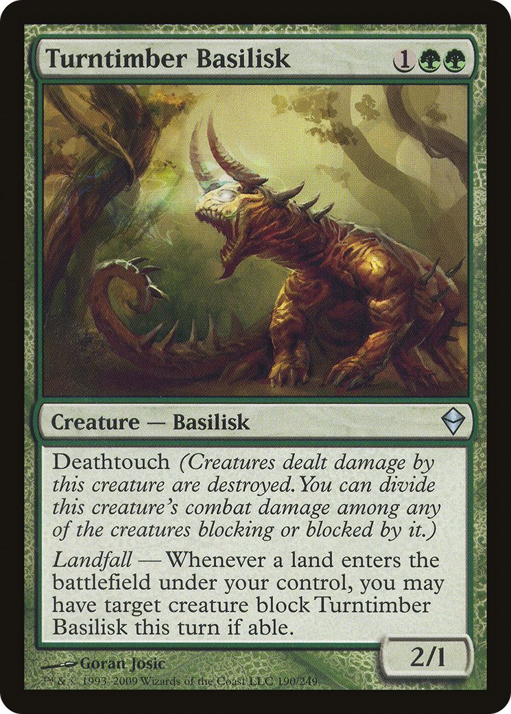 Zendikar - (ZEN-190) - Turntimber Basilisk