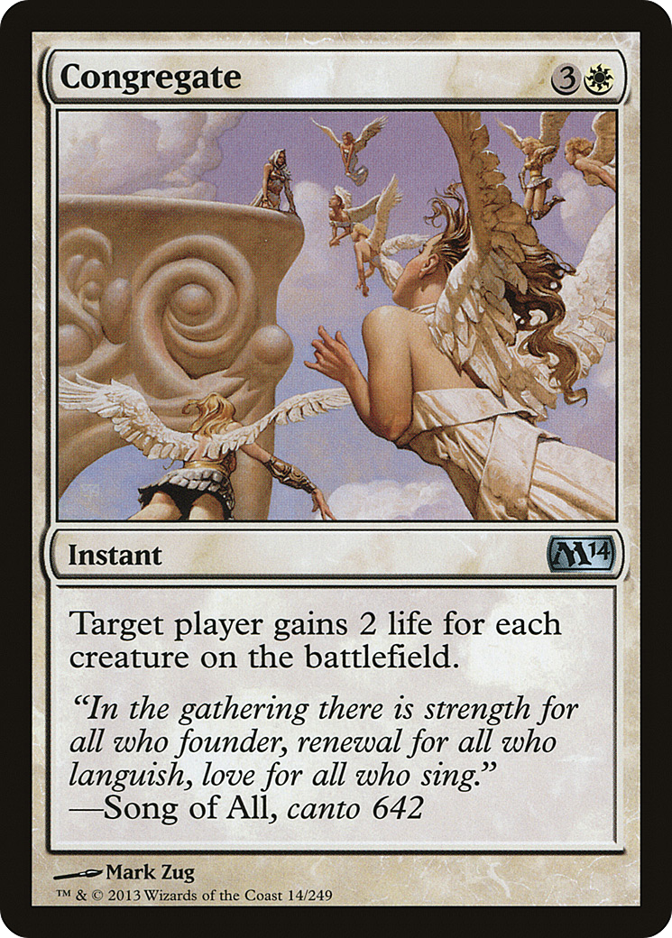 Magic 2014 - (M14-014) - Congregate Foil