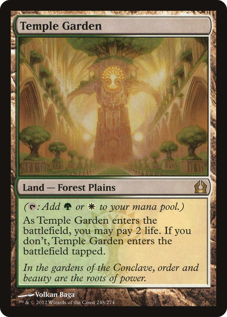 Return to Ravnica - (RTR-248) - Temple Garden Foil