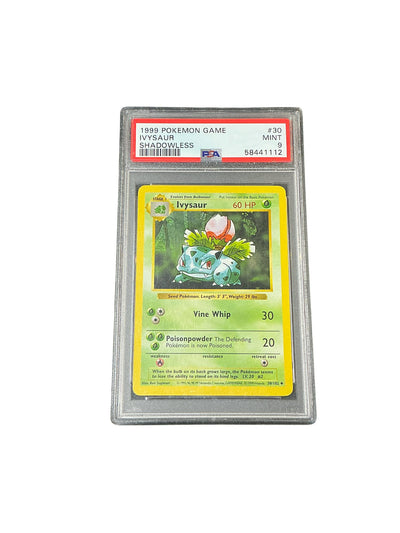 Base Set Shadowless PSA 9 #58441112  030/102 Ivysaur  - Unlimited - Uncommon