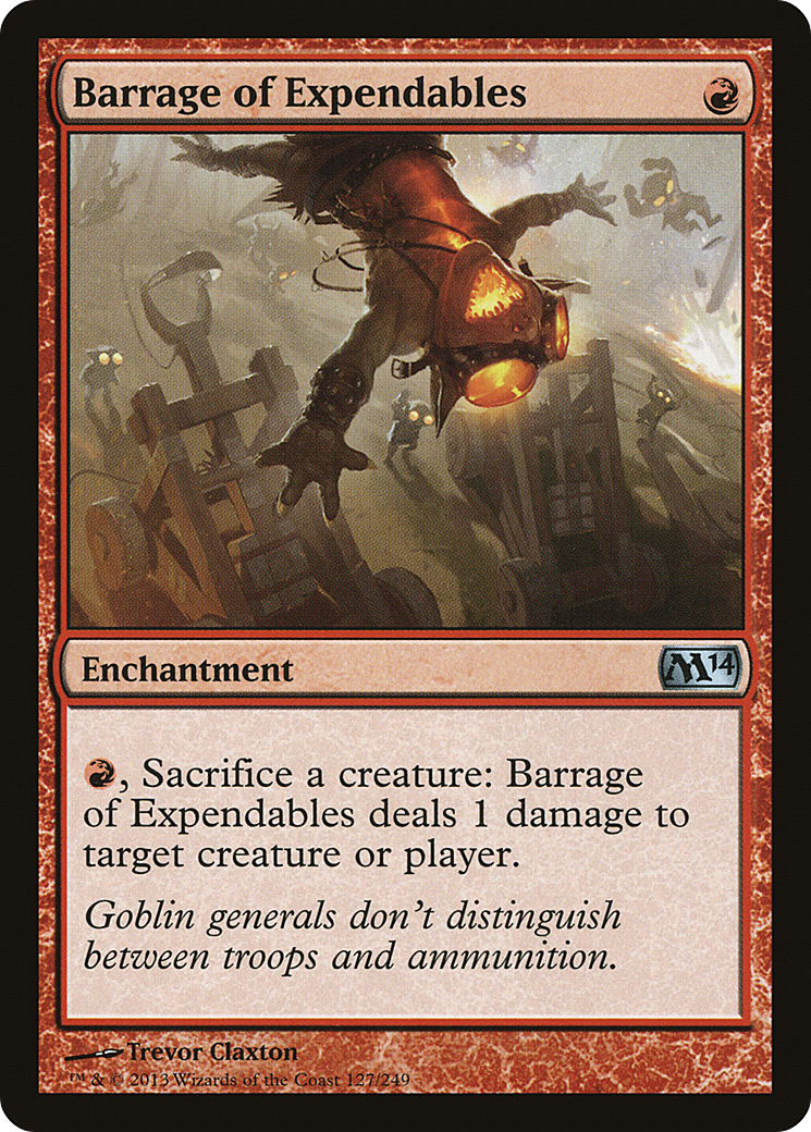 Magic 2014 - (M14-127) - Barrage of Expendables Foil