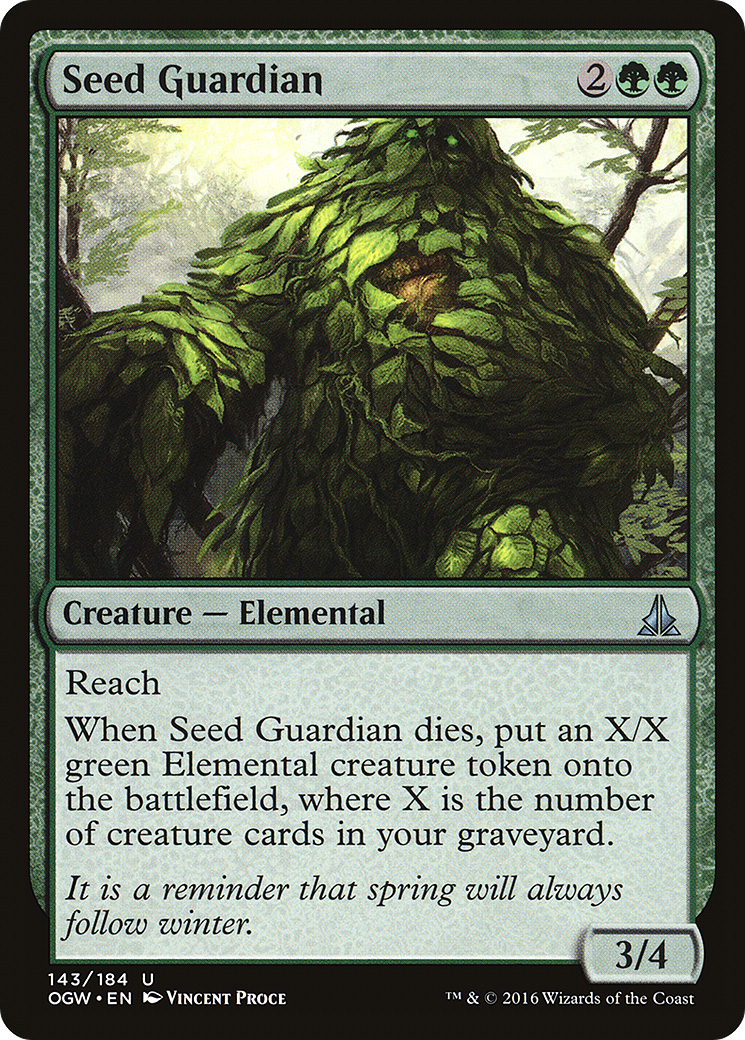 Oath of the Gatewatch - (OGW-143) - Seed Guardian