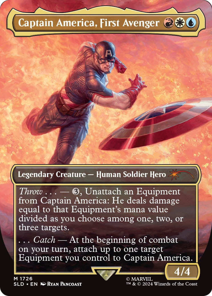Secret Lair Drop - (SLD-1726) - Captain America, First Avenger (Borderless)