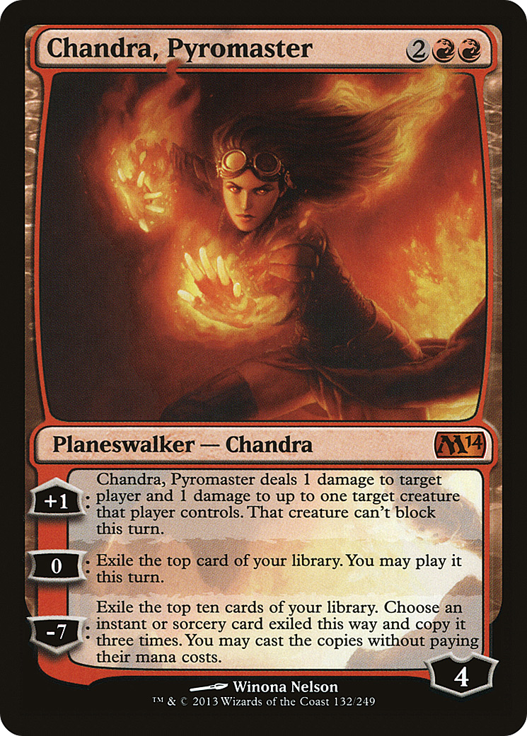 Magic 2014 - (M14-132) - Chandra, Pyromaster Foil