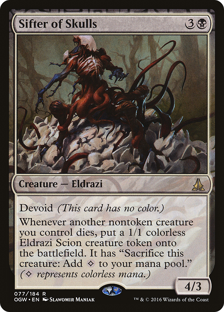 Oath of the Gatewatch - (OGW-077) - Sifter of Skulls: (devoid) Foil