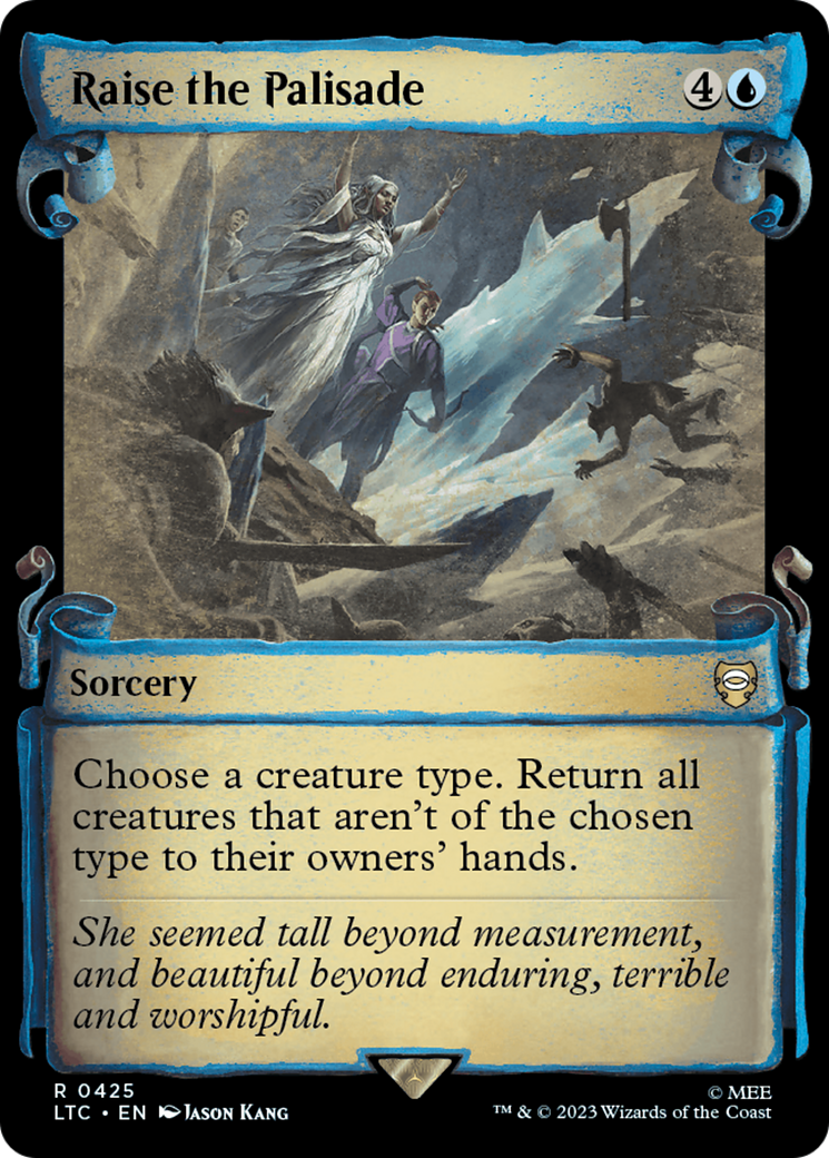 Tales of Middle-earth Commander - (LTC-425) - Raise the Palisade (Showcase Scrolls): (Showcase) Foil