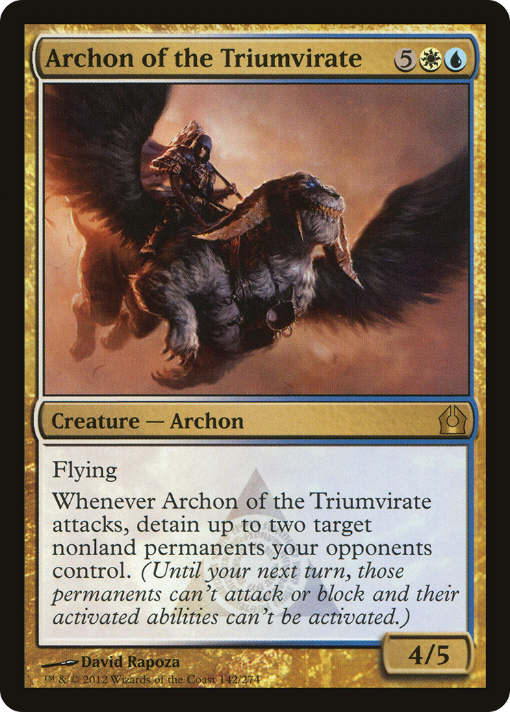 Return to Ravnica - (RTR-142) - Archon of the Triumvirate Foil