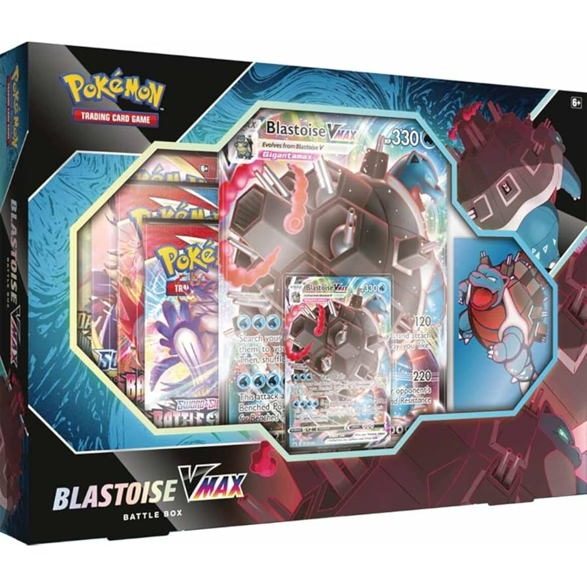 Pokemon Sword & Shield - Blastoise Vmax Battle Box