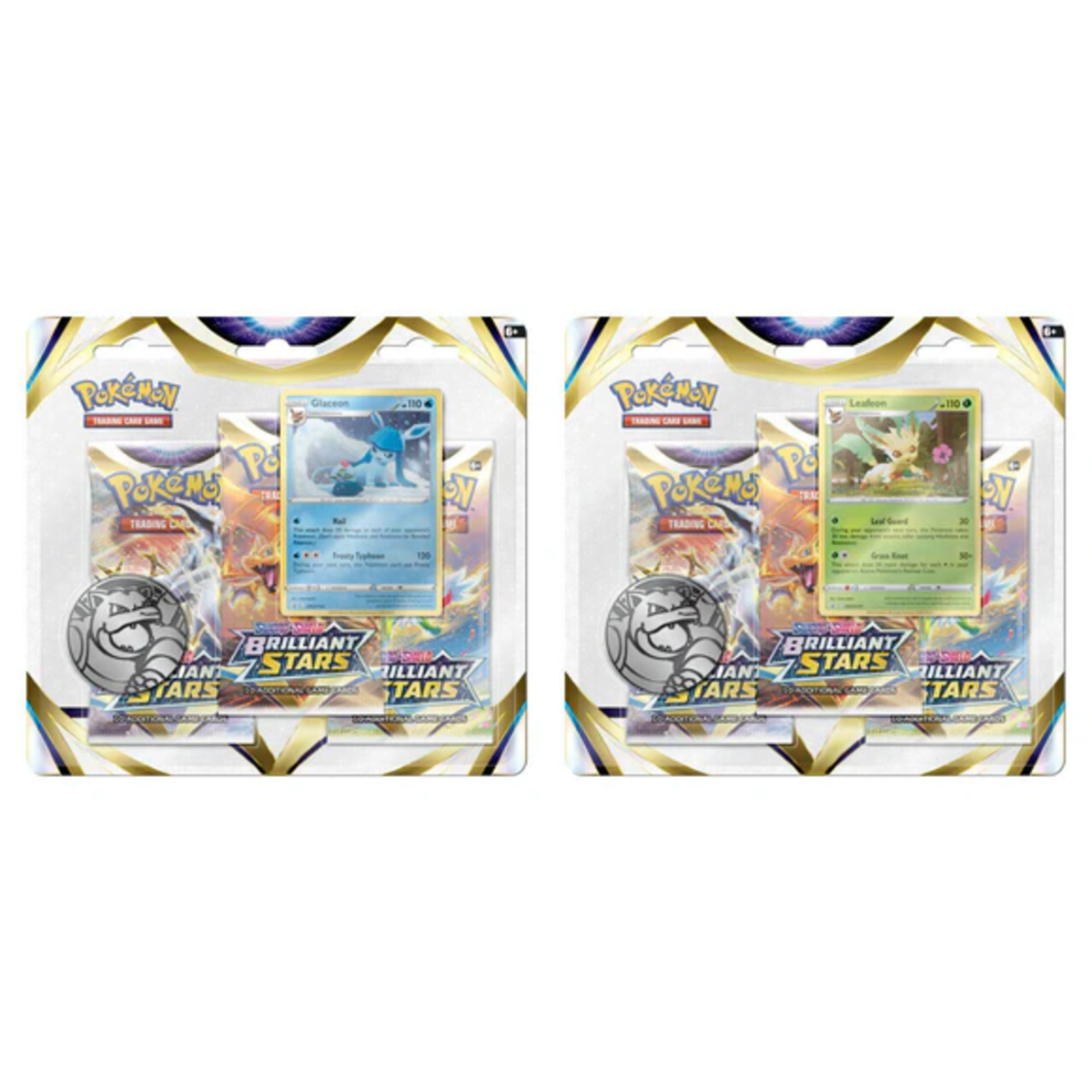 Pokemon Sword & Shield - SWSH09 - Brilliant Stars 3-Pack Blister (Random Variant)