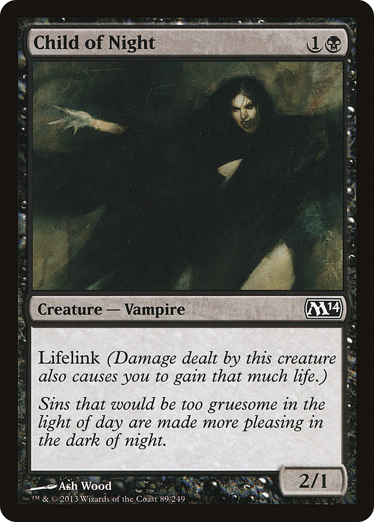 Magic 2014 - (M14-089) - Child of Night Foil