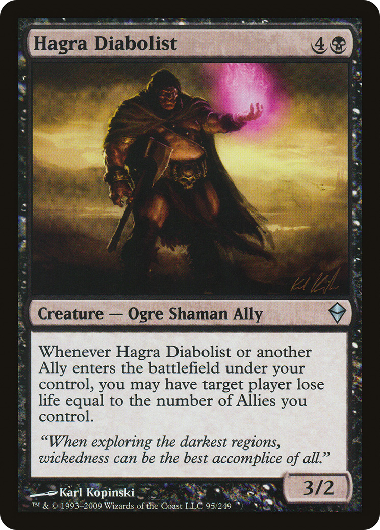 Zendikar - (ZEN-095) - Hagra Diabolist Foil