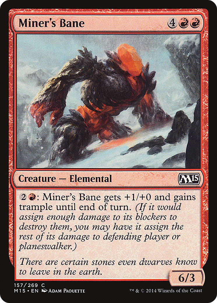Magic 2015 - (M15-157) - Miner's Bane Foil