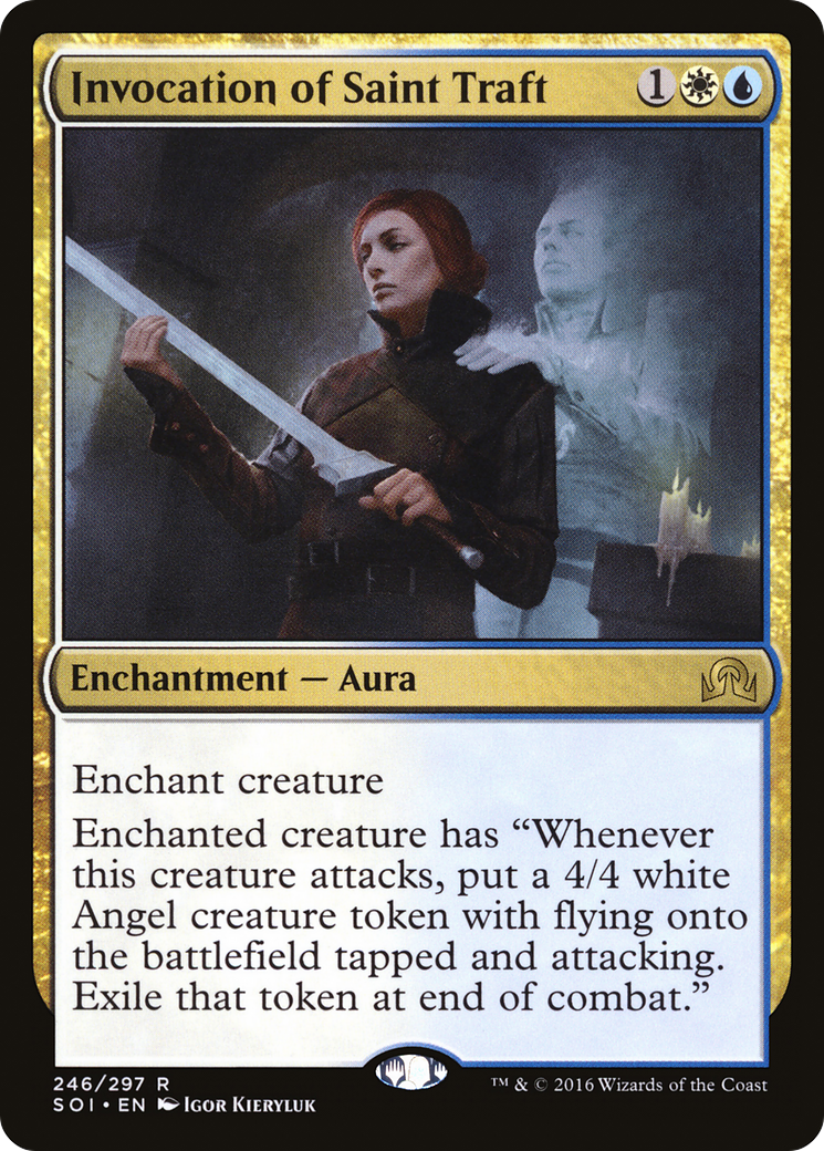 Shadows over Innistrad - (SOI-246) - Invocation of Saint Traft Foil