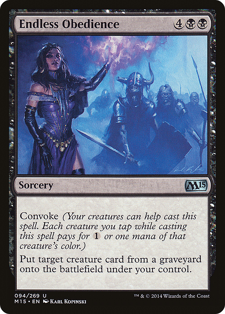 Magic 2015 - (M15-094) - Endless Obedience Foil