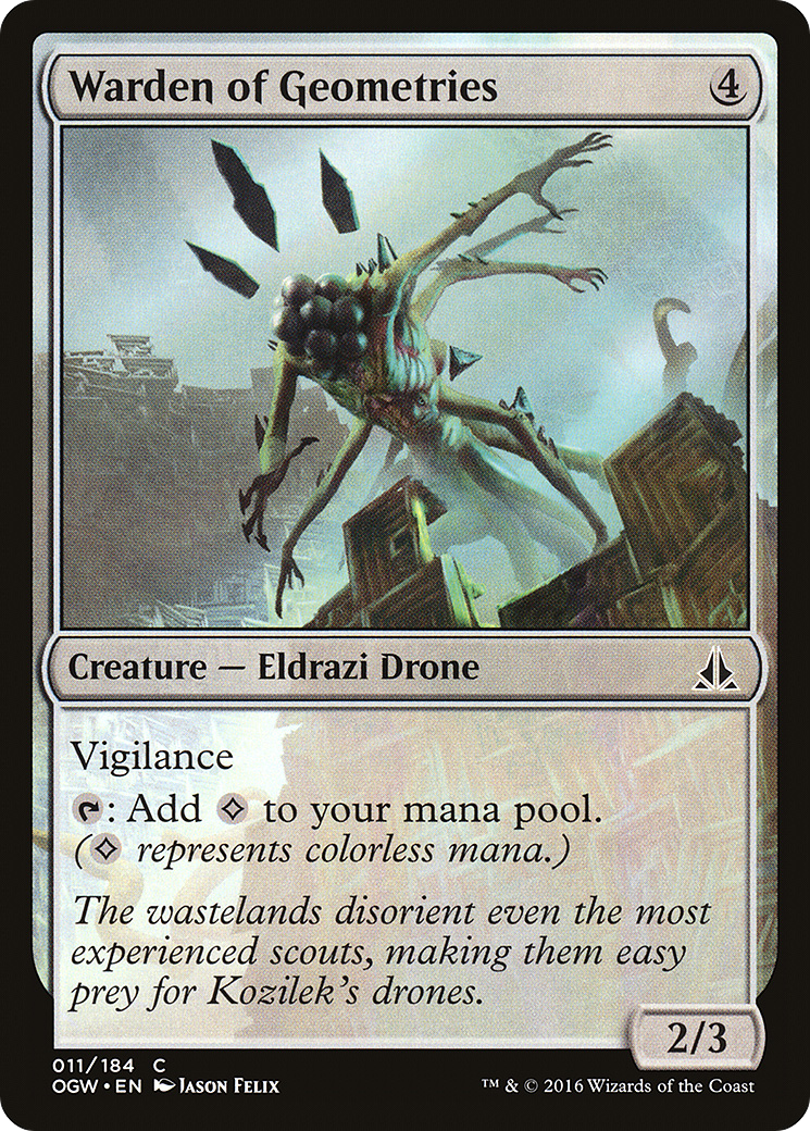 Oath of the Gatewatch - (OGW-011) - Warden of Geometries Foil