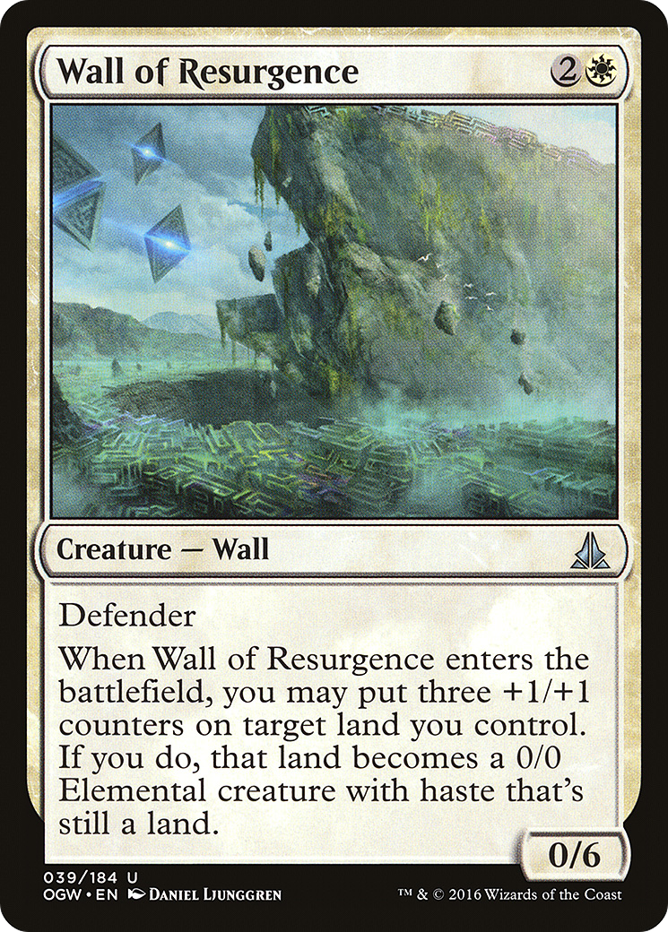 Oath of the Gatewatch - (OGW-039) - Wall of Resurgence Foil