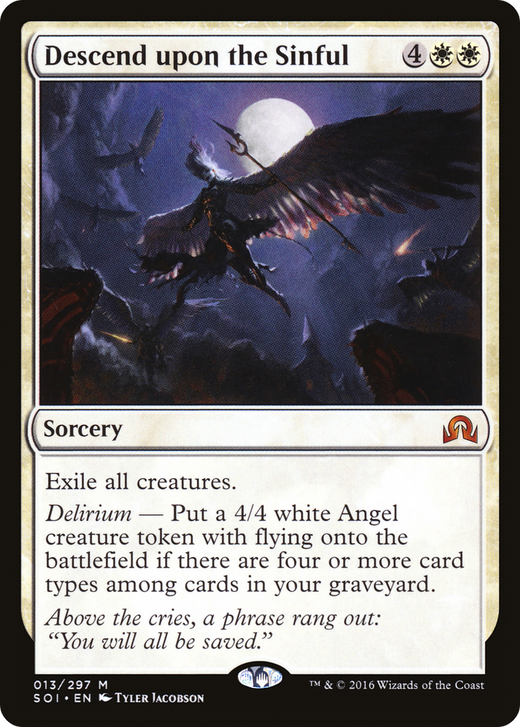 Shadows over Innistrad - (SOI-013) - Descend upon the Sinful Foil